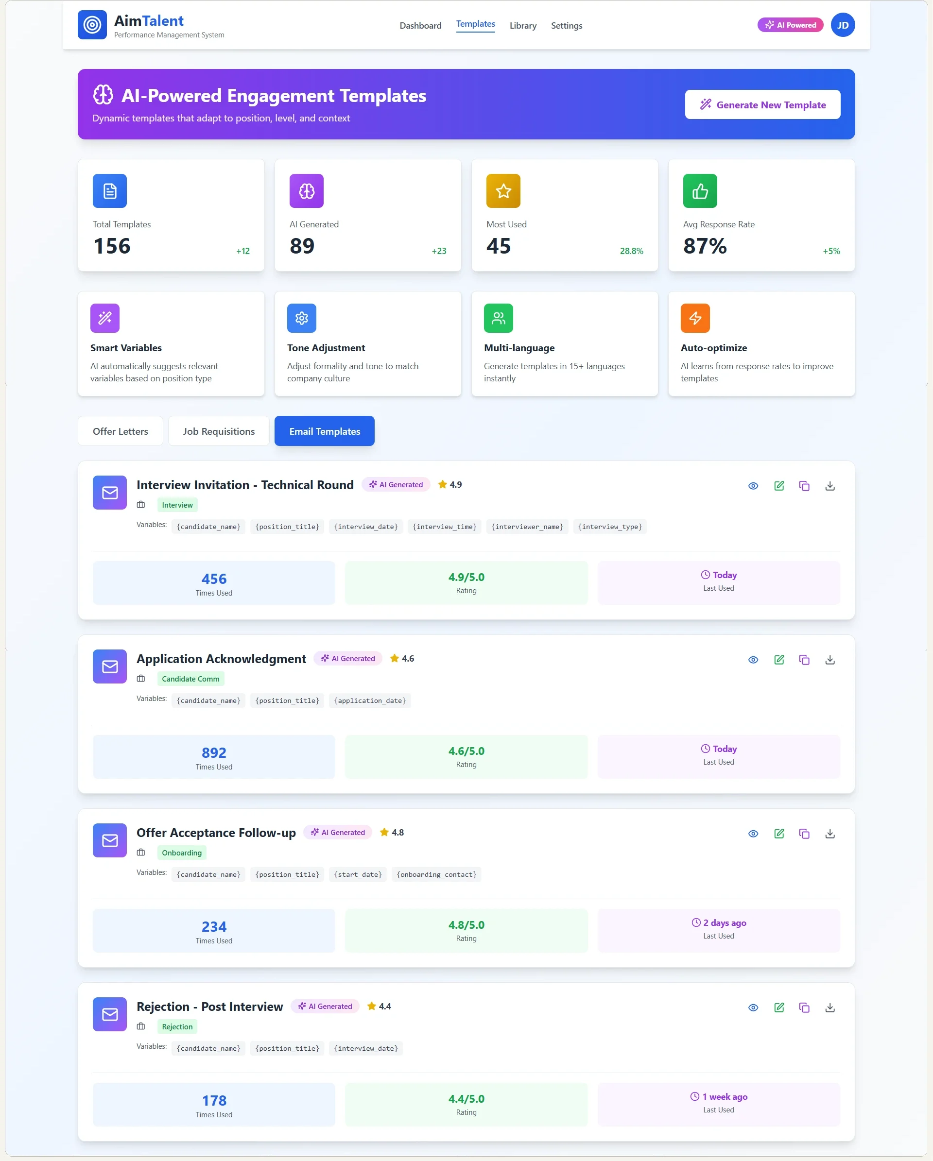 email template